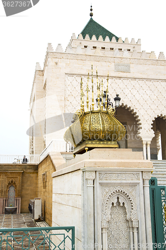 Image of the   chellah  in morocco          old roman           monument 