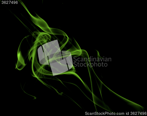 Image of Abstract Green Smoke