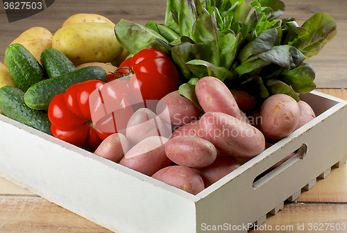 Image of Box with Vegetables