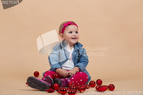 Image of one year baby portrait