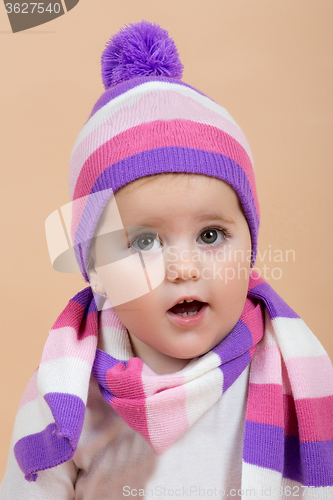 Image of one year baby portrait