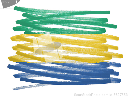 Image of Flag illustration - Gabon