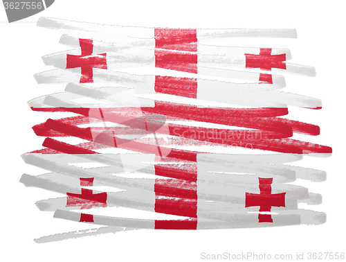 Image of Flag illustration - Georgia