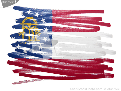 Image of Flag illustration - Georgia
