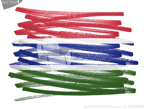 Image of Flag illustration - Gambia
