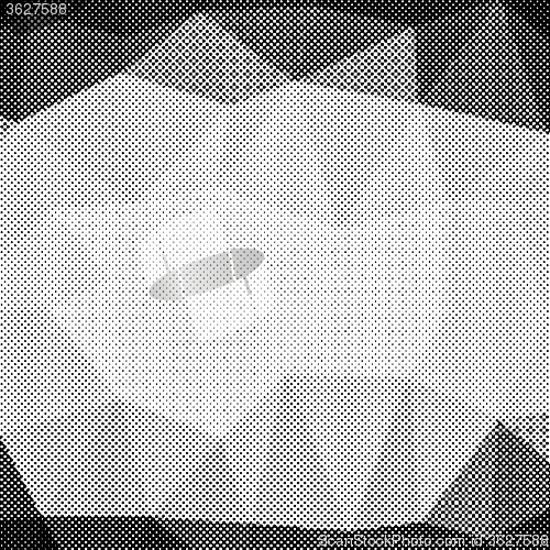 Image of Halftone Pattern.  Dots on White Background.