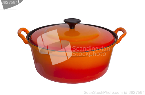 Image of Old cooking pot isolated