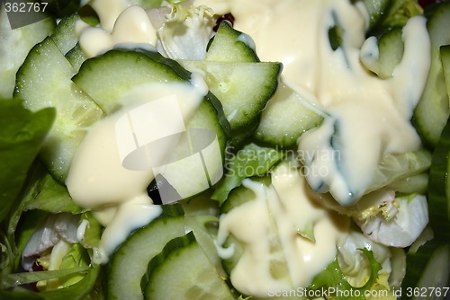 Image of salad and cream