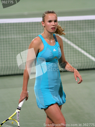 Image of Wozniacki at the Qatar Total Open 2008