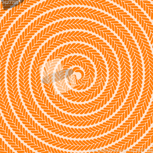 Image of Abstract Orange Spiral Pattern