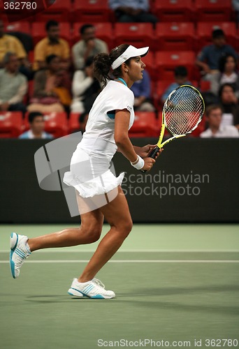 Image of Sania Mirza, Indian tennis star, in Doha, Qatar