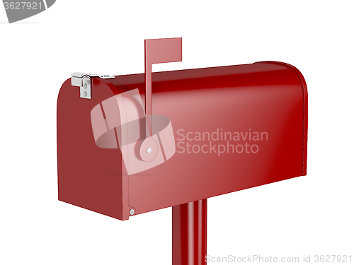 Image of Red mailbox