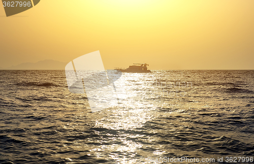 Image of Boat in sea