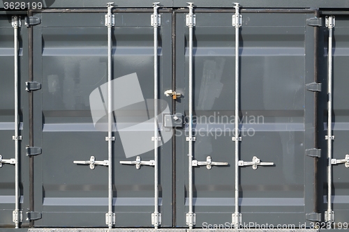 Image of Steel container closeup