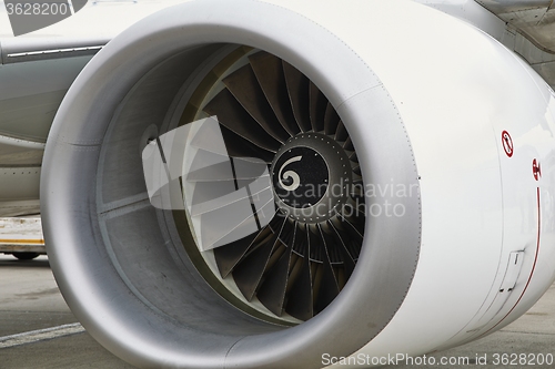 Image of Jet turbine Closeup