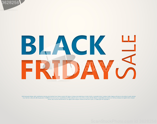 Image of Cut out the paper lettering for black friday