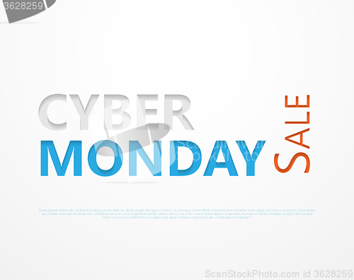 Image of Cut out the paper lettering for black friday