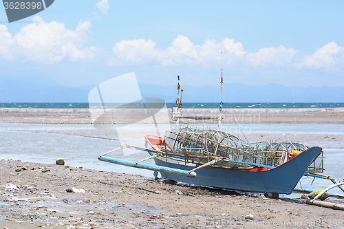 Image of Beached fishing vessel in The Philippines