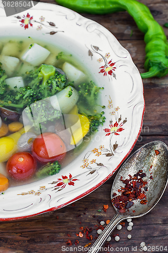 Image of Lunch vegetarian soup