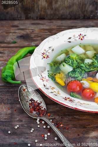 Image of Lunch vegetarian soup