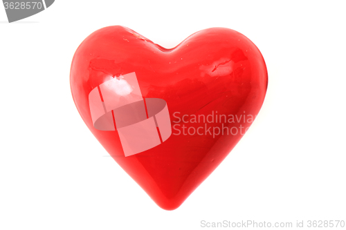 Image of red heart isolated 