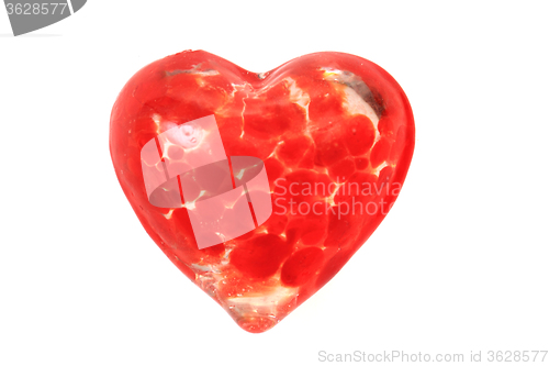 Image of red heart isolated 