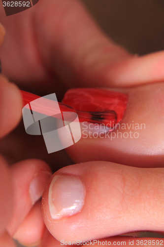 Image of pedicure (work with womens nails)