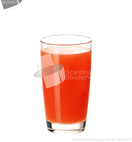 Image of Glass of grapefruit juice