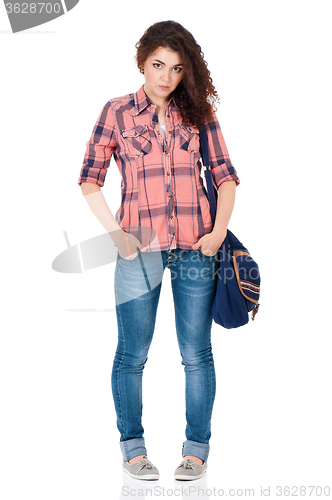 Image of Student girl with bag