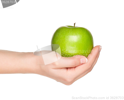 Image of Hand with apple