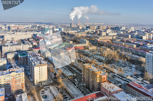 Image of Residential district on Melnikayte street. Tyumen