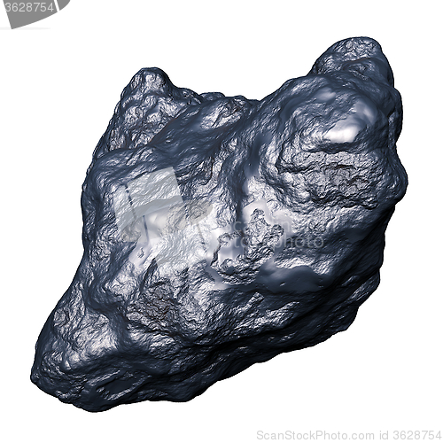 Image of metallic meteorite asteroid