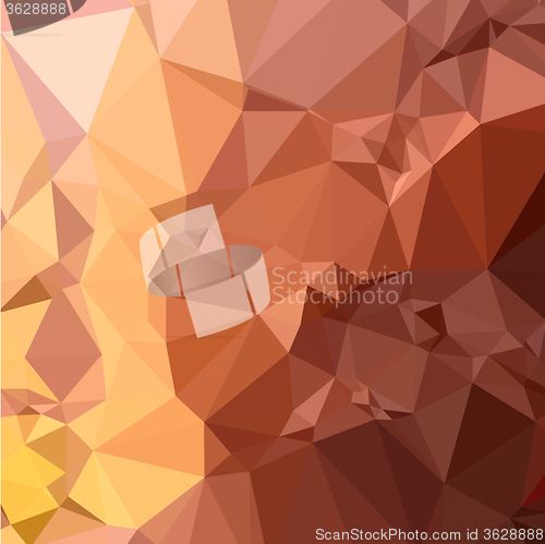 Image of Cordovan Brown Abstract Low Polygon Background