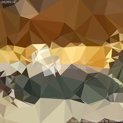 Image of French Beige Abstract Low Polygon Background