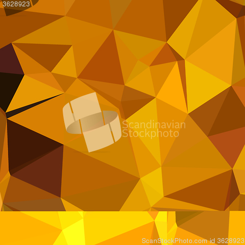 Image of Dark Tangerine Abstract Low Polygon Background