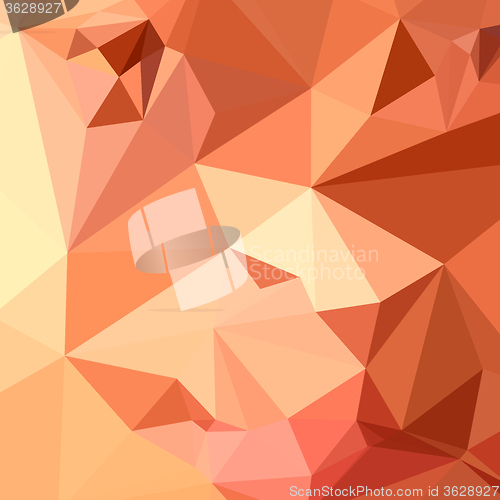 Image of Tango Orange Abstract Low Polygon Background