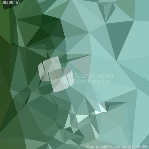 Image of Zomp Green Abstract Low Polygon Background
