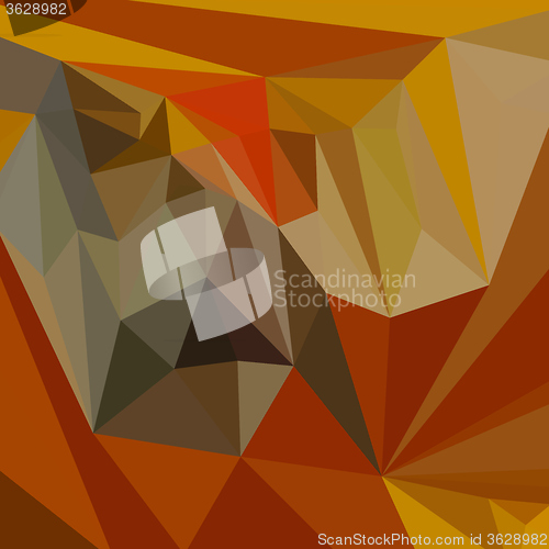 Image of Mahogany Brown Abstract Low Polygon Background