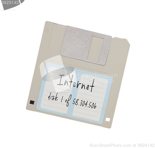 Image of Floppy Disk - Tachnology from the past, isolated on white