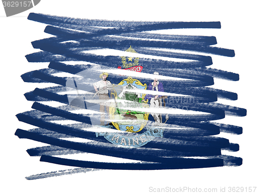 Image of Flag illustration - Maine