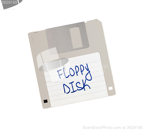 Image of Floppy Disk - Tachnology from the past, isolated on white