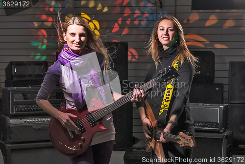 Image of Pretty women on rock concert