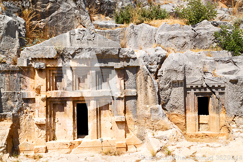 Image of  in  myra turkey europe old roman 