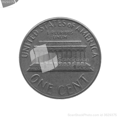 Image of Black and white Coin isolated