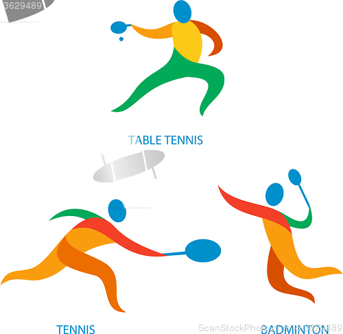 Image of Table Tennis Badminton Icon