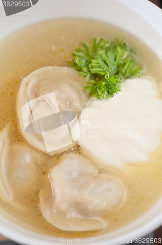 Image of russian pelmeni closeup