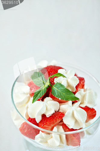 Image of strawberry with cream