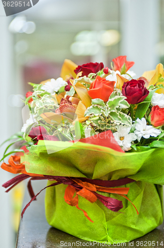 Image of beautiful wedding bouquet