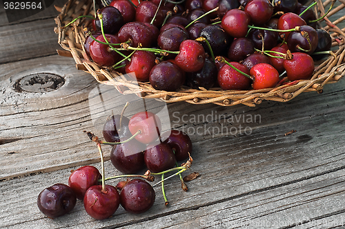 Image of pile of berries cherries