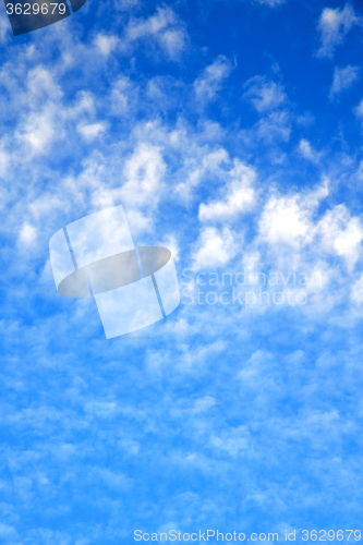 Image of in the blue sky   soft clouds and abstract background